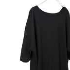 LEMURIA レムリア / BIAS HENRY NECK S/S TOP / DELAVIS PUNCH ROME / size FREE (BLACK)