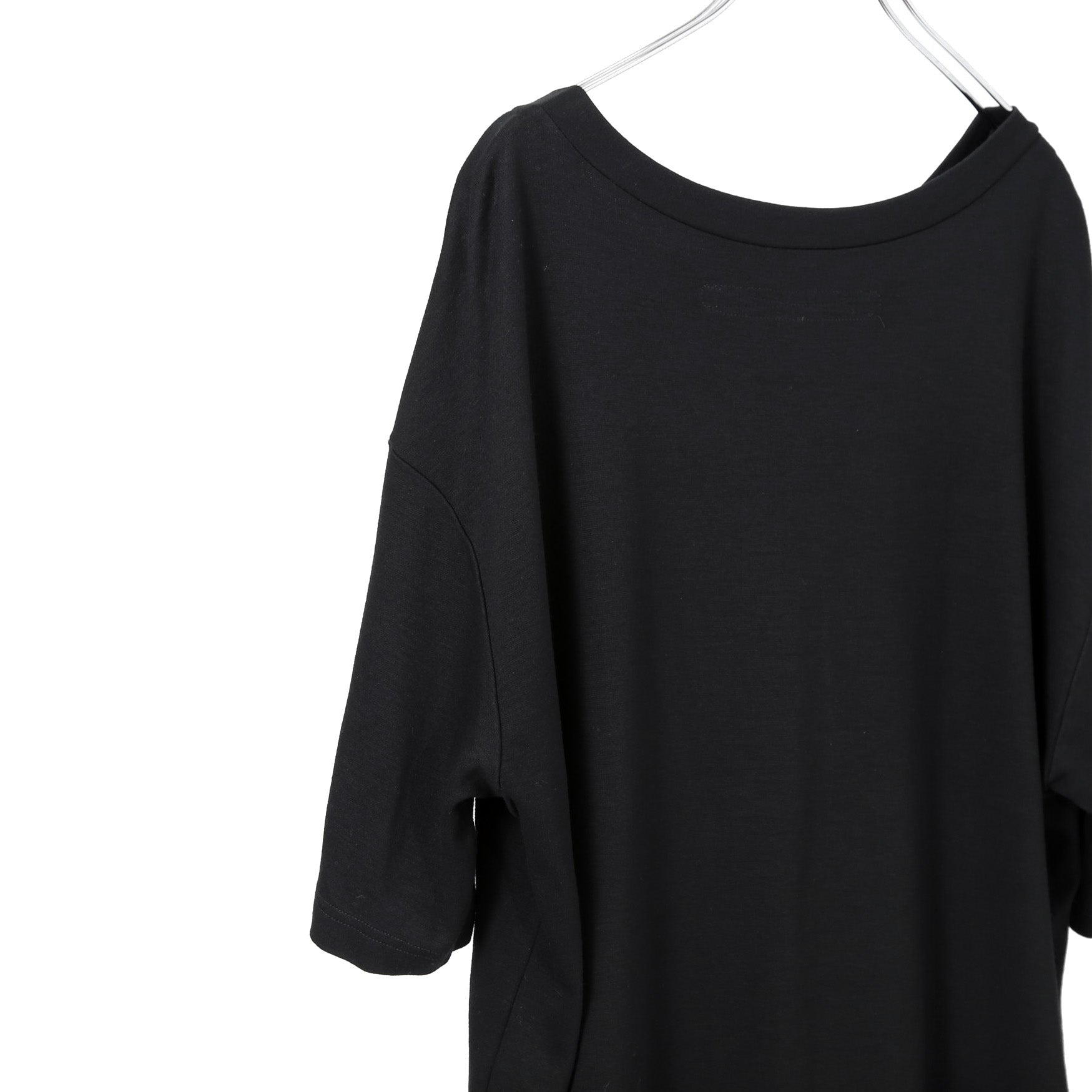 LEMURIA レムリア / BIAS HENRY NECK S/S TOP / DELAVIS PUNCH ROME / size FREE (BLACK)