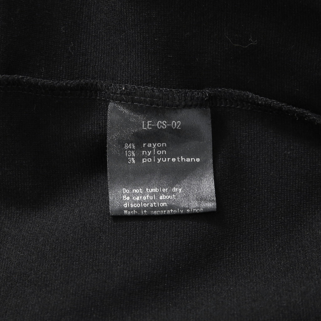 LEMURIA レムリア / BIAS HENRY NECK S/S TOP / DELAVIS PUNCH ROME / size FREE (BLACK)