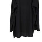 新品 Yohji Yamamoto Pour Homme ヨウジヤマモト / 24SS ウール混天竺 スリット入り 長袖Tシャツ / size 3 (BLACK)