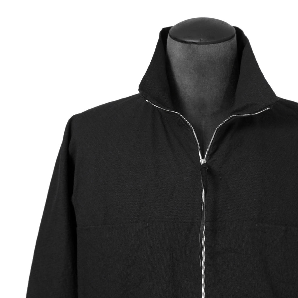 新品 m.a+ エムエークロス / 25SS Zipped Tall Collar Shirt Jacket / H252DZ  CVPS / size 52 (BLACK)