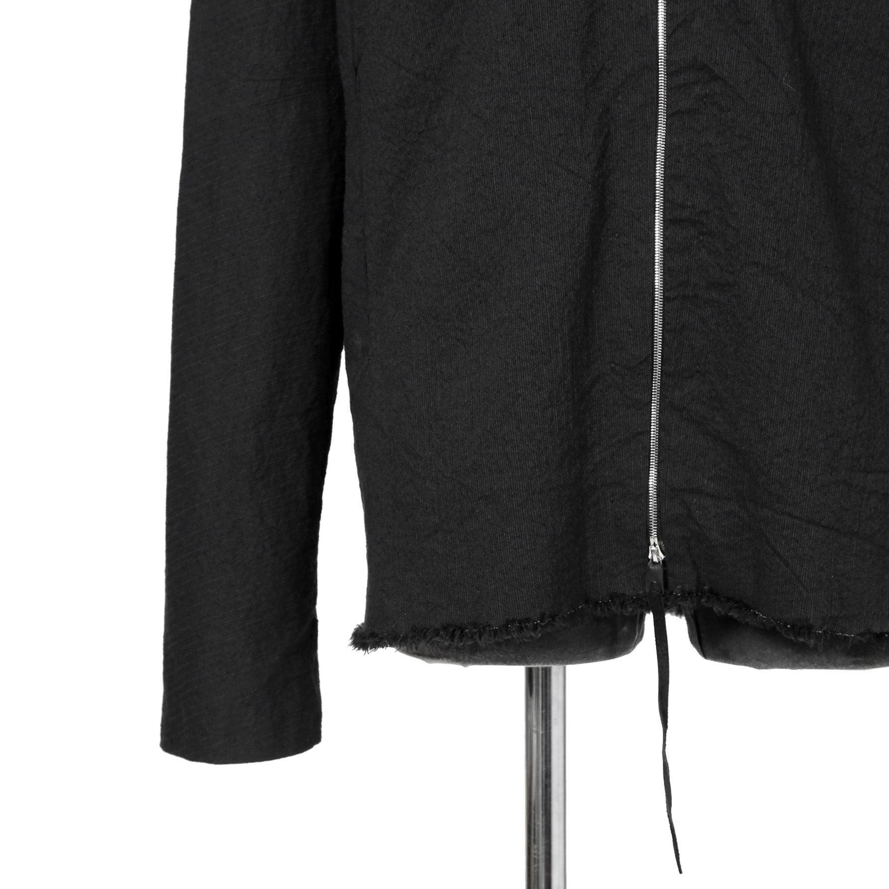 新品 m.a+ エムエークロス / 25SS Zipped Tall Collar Shirt Jacket / H252DZ  CVPS / size 52 (BLACK)