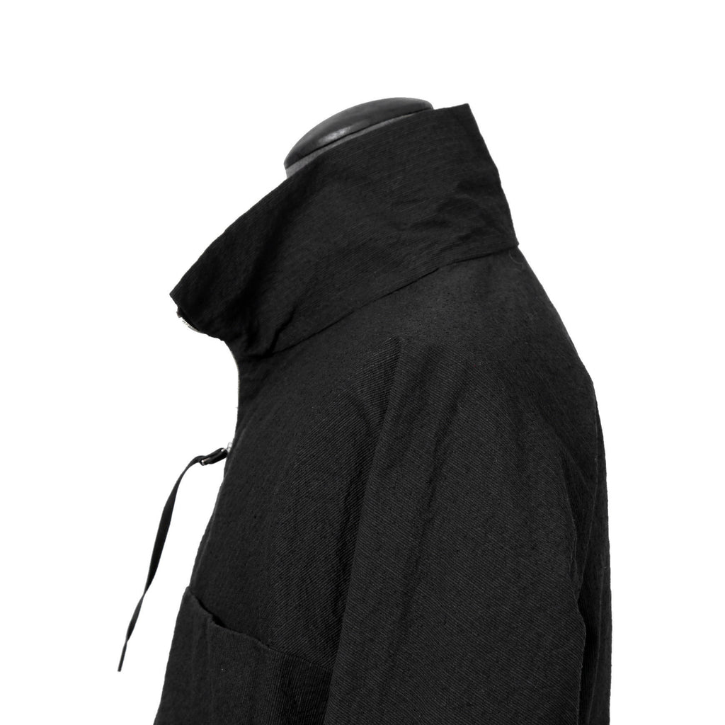 新品 m.a+ エムエークロス / 25SS Zipped Tall Collar Shirt Jacket / H252DZ  CVPS / size 52 (BLACK)