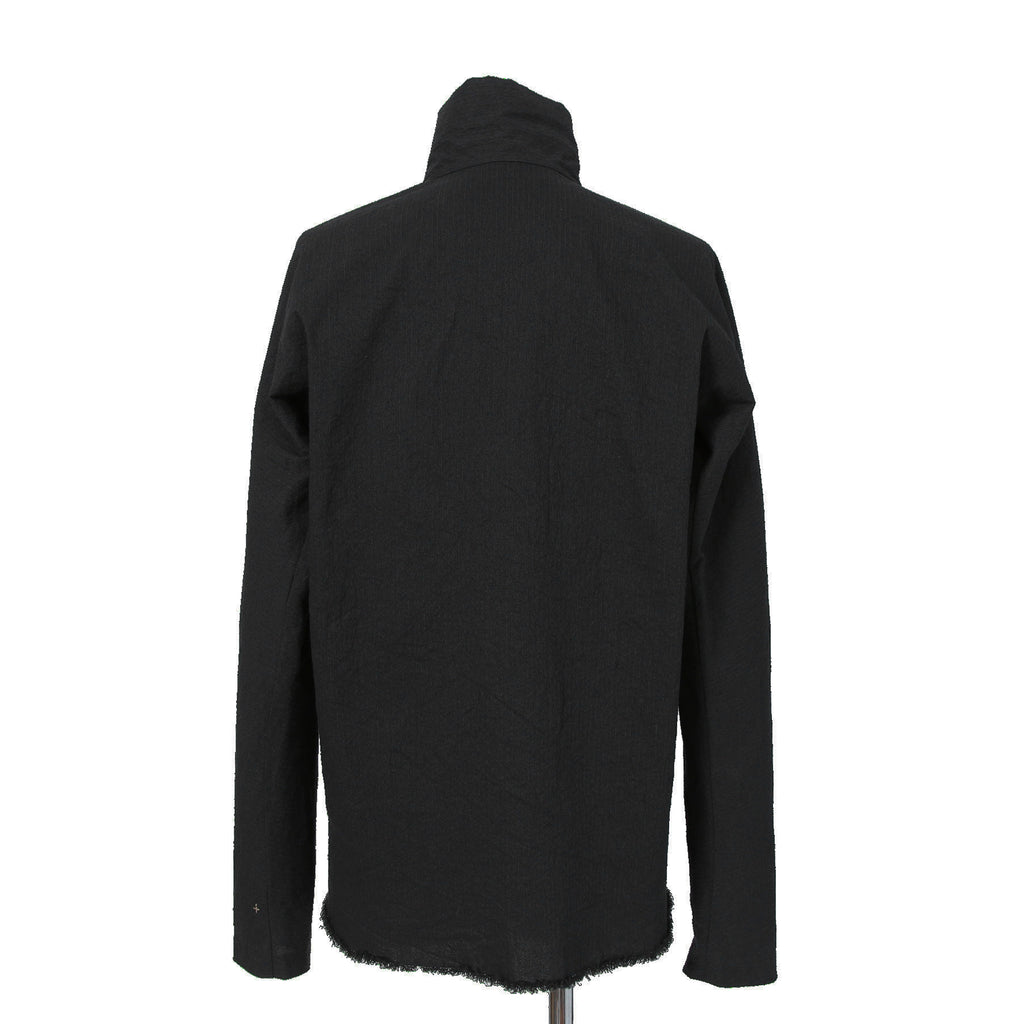 新品 m.a+ エムエークロス / 25SS Zipped Tall Collar Shirt Jacket / H252DZ  CVPS / size 52 (BLACK)