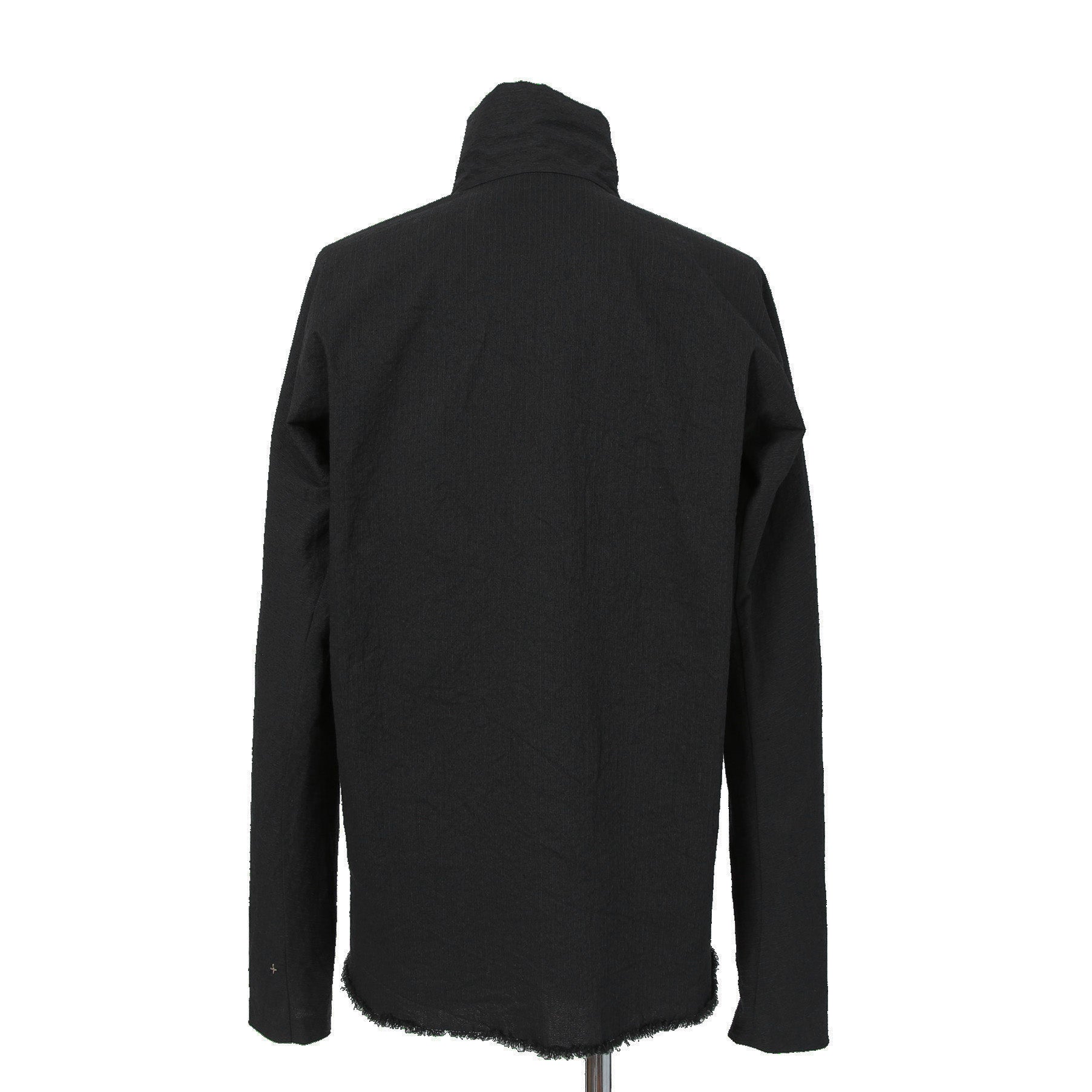 新品 m.a+ エムエークロス / 25SS Zipped Tall Collar Shirt Jacket / H252DZ  CVPS / size 52 (BLACK)