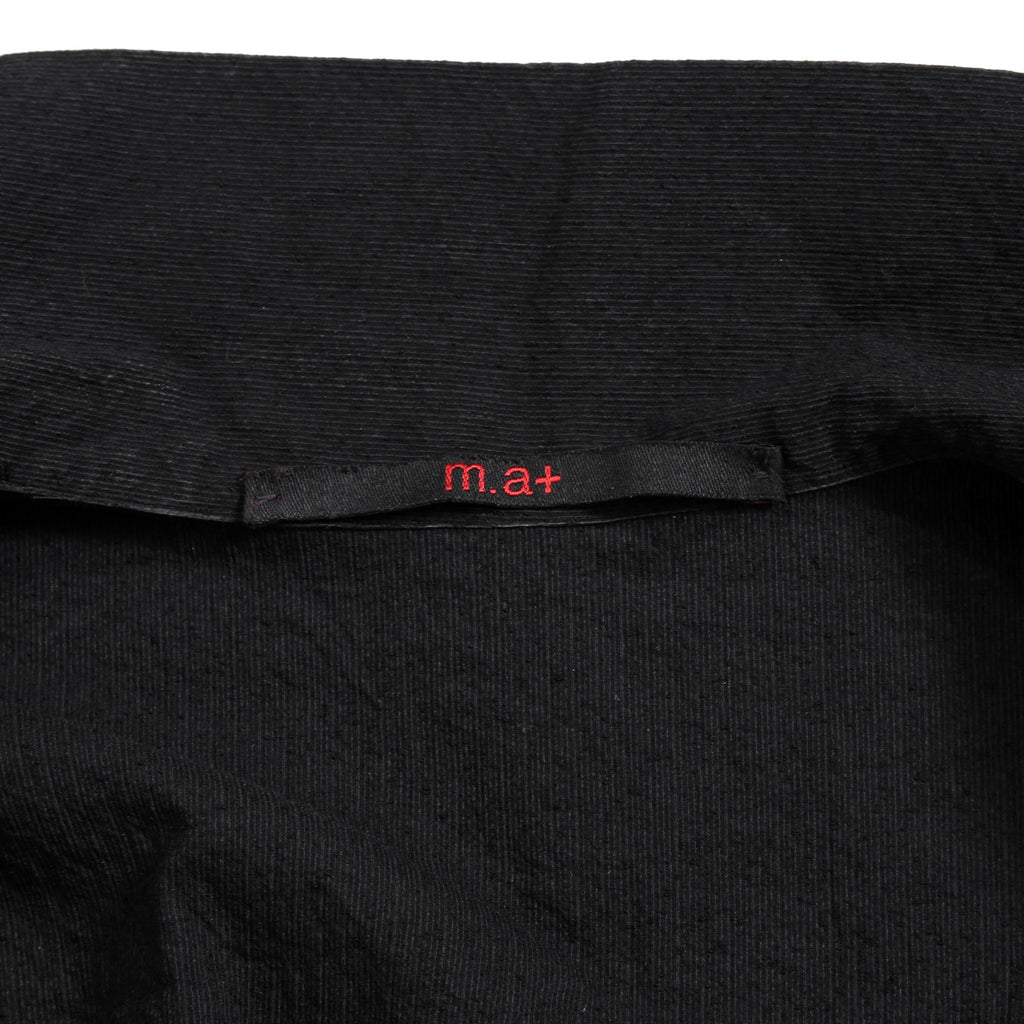 新品 m.a+ エムエークロス / 25SS Zipped Tall Collar Shirt Jacket / H252DZ  CVPS / size 52 (BLACK)