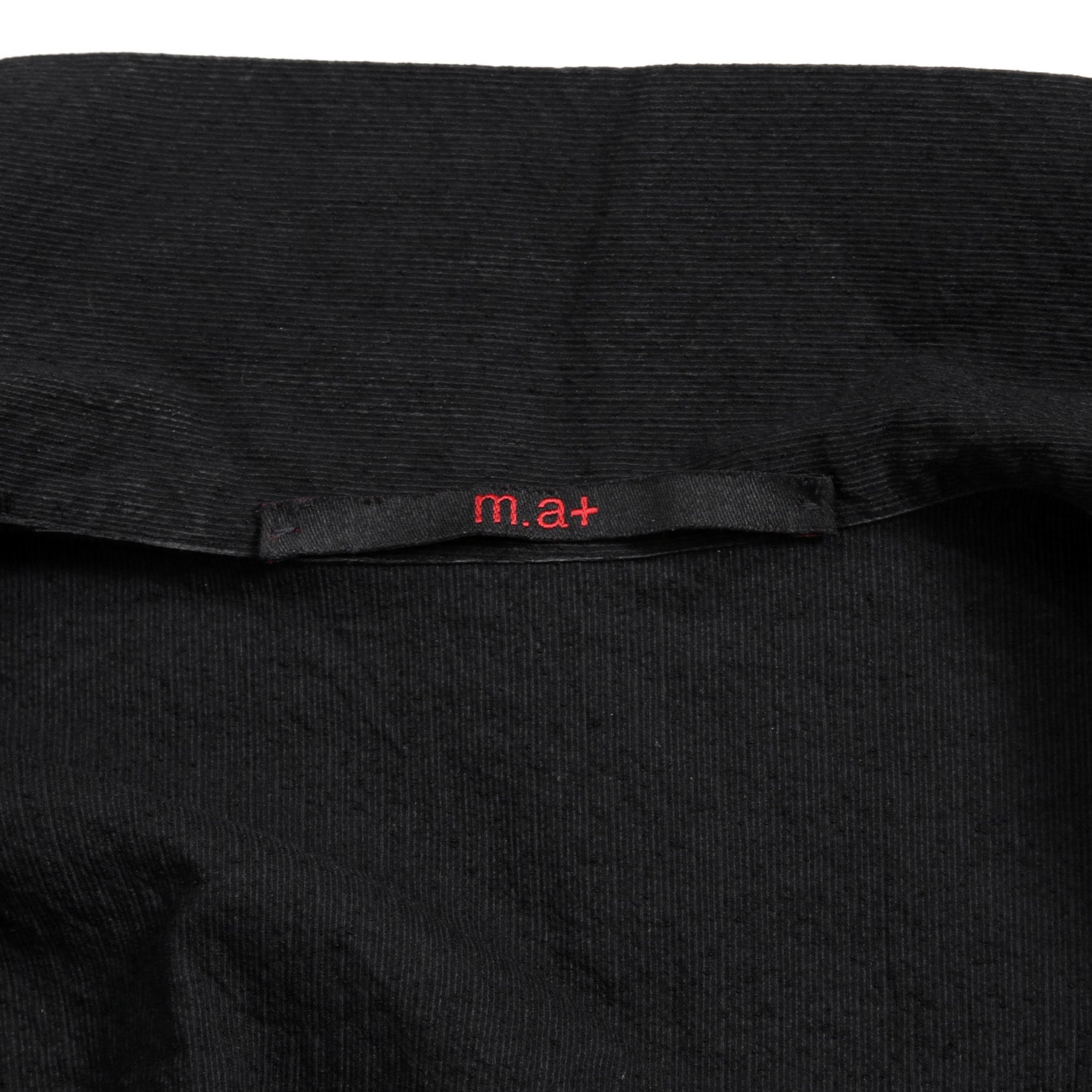 新品 m.a+ エムエークロス / 25SS Zipped Tall Collar Shirt Jacket / H252DZ  CVPS / size 52 (BLACK)