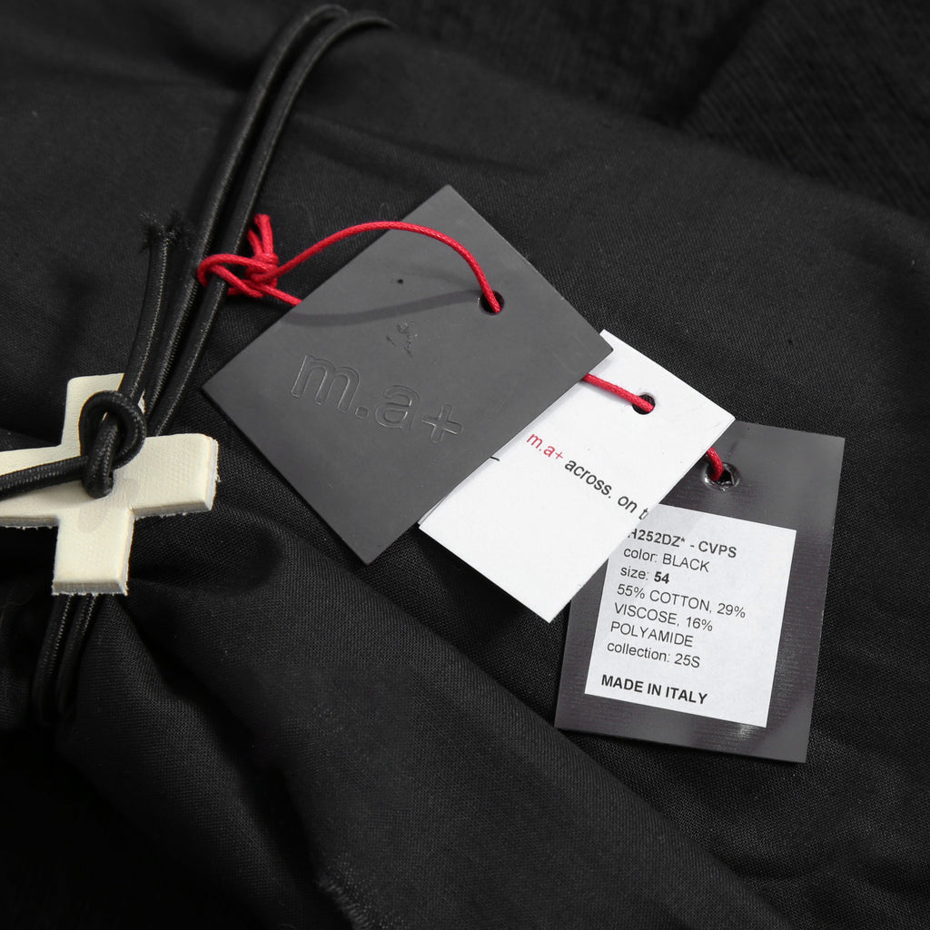 新品 m.a+ エムエークロス / 25SS Zipped Tall Collar Shirt Jacket / H252DZ  CVPS / size 52 (BLACK)