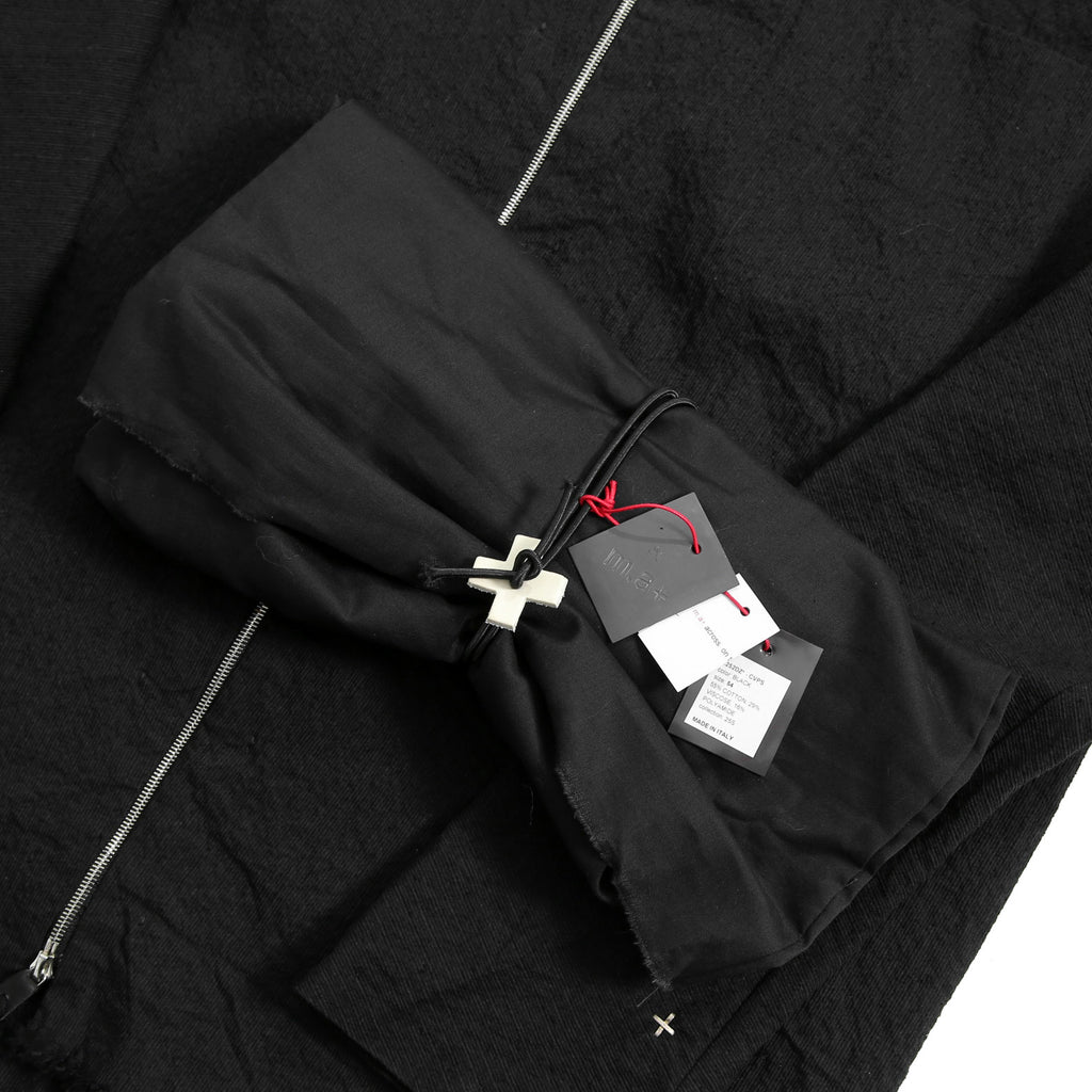 新品 m.a+ エムエークロス / 25SS Zipped Tall Collar Shirt Jacket / H252DZ  CVPS / size 52 (BLACK)