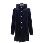 North Beach ノースビーチ / Mink Far Hooded Coat / NAVY