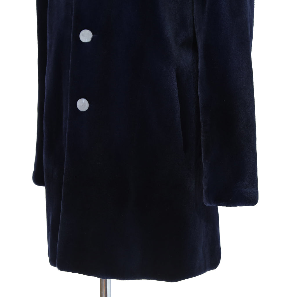 North Beach ノースビーチ / Mink Far Hooded Coat / NAVY