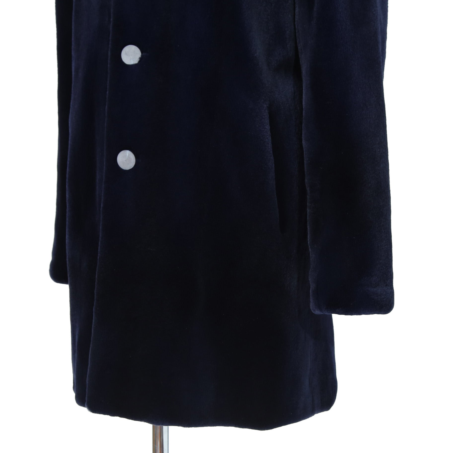 North Beach ノースビーチ / Mink Far Hooded Coat / NAVY