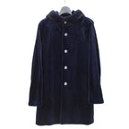 North Beach ノースビーチ / Mink Far Hooded Coat / NAVY