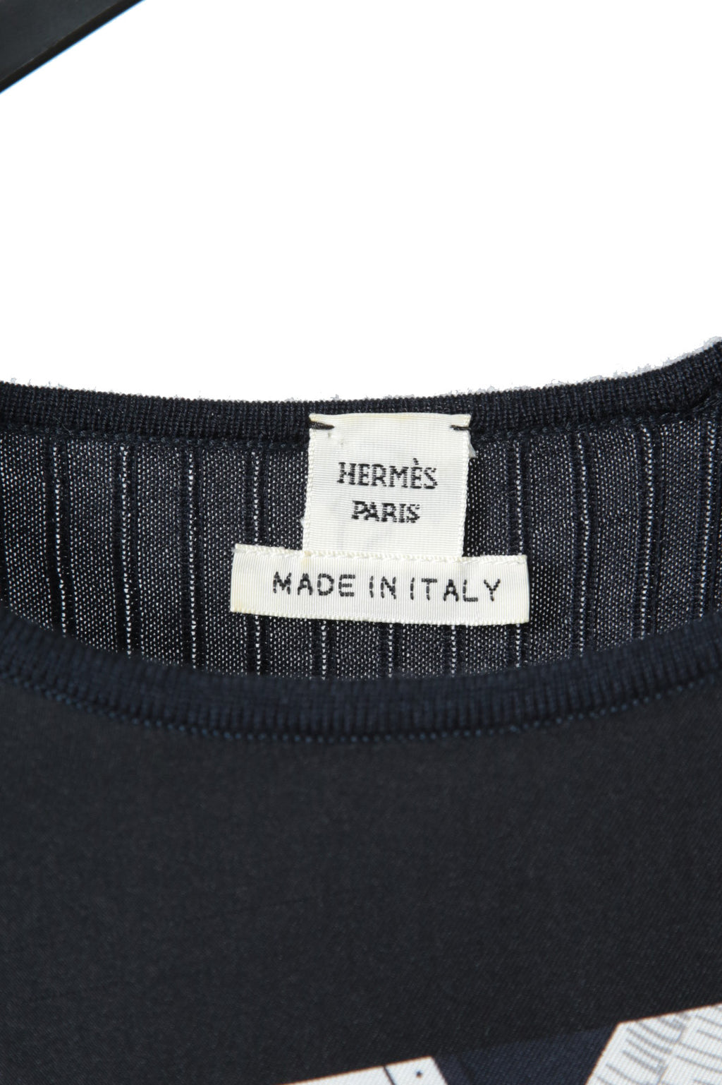 Hermes エルメス / 2017年春夏モデル / ツイルレーヌ / シルクプリント ニット ワンピース / NAVY