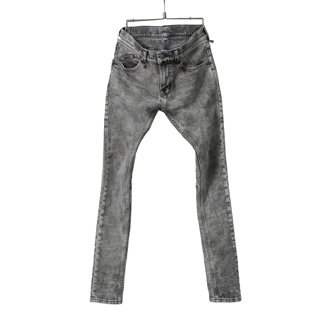 STRUM ストラム / 21SS 美品 11oz オーガニックコットン ストレッチ デニム SKINNY JOHN スキニー パンツ ケミカルエコブリーチ / size 30 (GRAY)