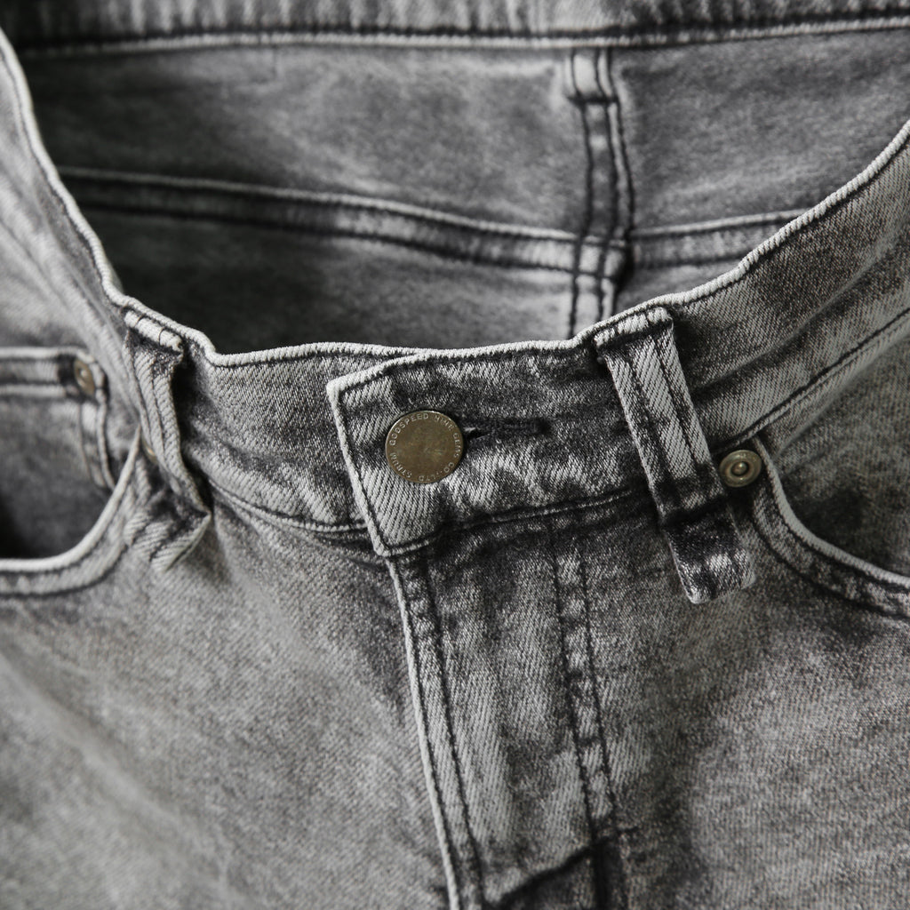 STRUM ストラム / 21SS 美品 11oz オーガニックコットン ストレッチ デニム SKINNY JOHN スキニー パンツ ケミカルエコブリーチ / size 30 (GRAY)