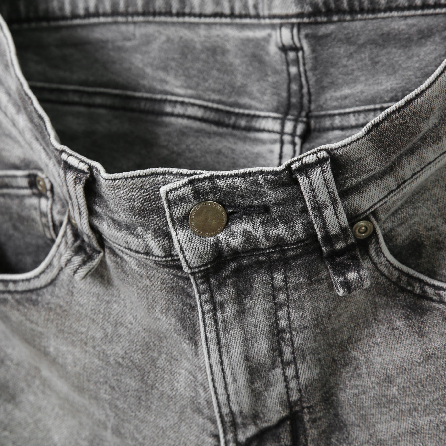 STRUM ストラム / 21SS 美品 11oz オーガニックコットン ストレッチ デニム SKINNY JOHN スキニー パンツ ケミカルエコブリーチ / size 30 (GRAY)