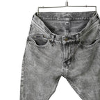 STRUM ストラム / 21SS 美品 11oz オーガニックコットン ストレッチ デニム SKINNY JOHN スキニー パンツ ケミカルエコブリーチ / size 30 (GRAY)