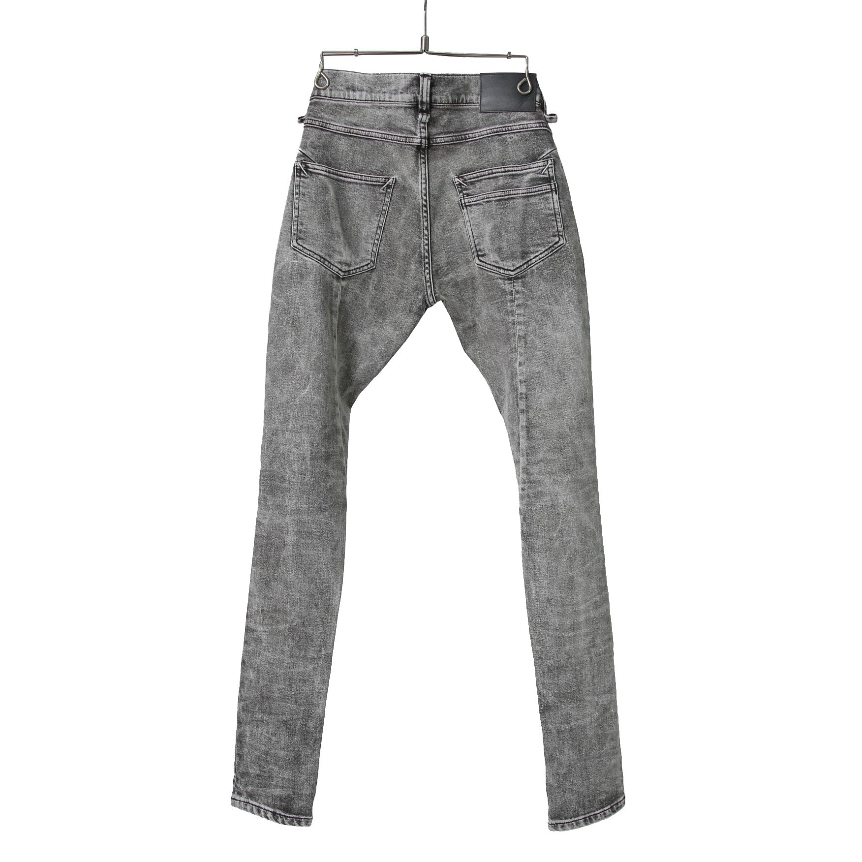 STRUM ストラム / 21SS 美品 11oz オーガニックコットン ストレッチ デニム SKINNY JOHN スキニー パンツ ケミカルエコブリーチ / size 30 (GRAY)
