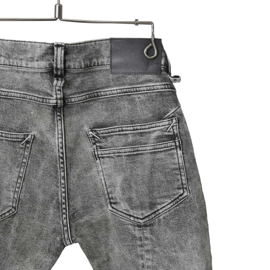 STRUM ストラム / 21SS 美品 11oz オーガニックコットン ストレッチ デニム SKINNY JOHN スキニー パンツ ケミカルエコブリーチ / size 30 (GRAY)