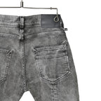 STRUM ストラム / 21SS 美品 11oz オーガニックコットン ストレッチ デニム SKINNY JOHN スキニー パンツ ケミカルエコブリーチ / size 30 (GRAY)
