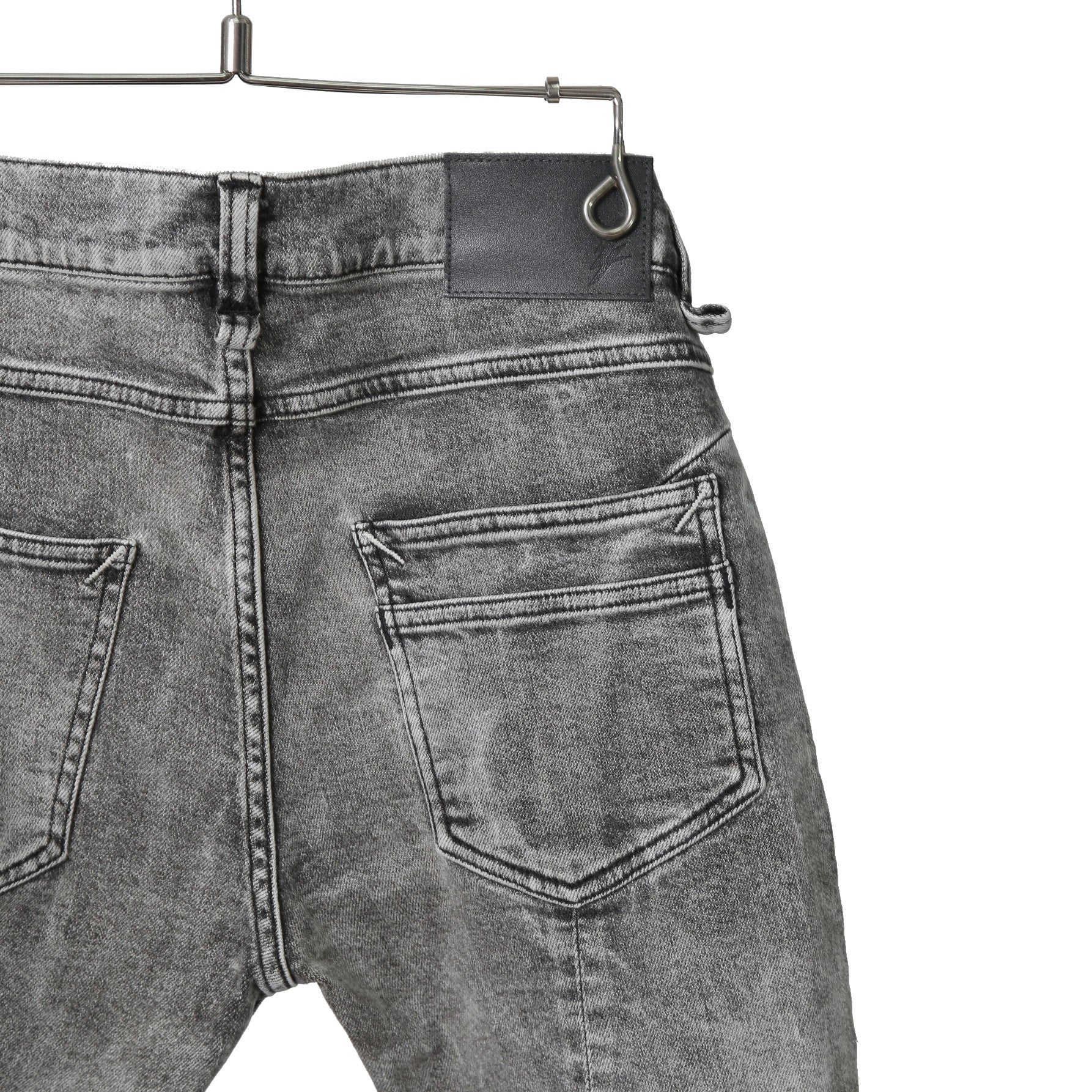 STRUM ストラム / 21SS 美品 11oz オーガニックコットン ストレッチ デニム SKINNY JOHN スキニー パンツ ケミカルエコブリーチ / size 30 (GRAY)