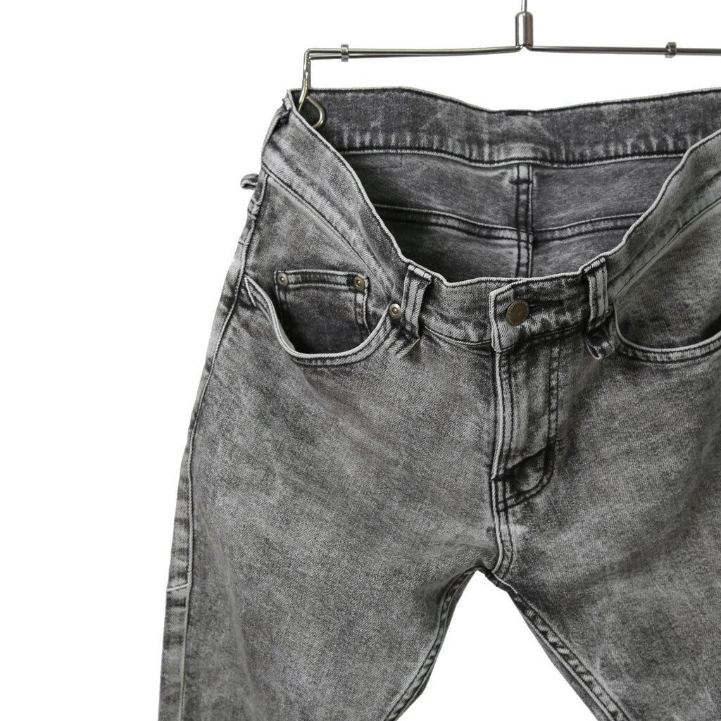 STRUM ストラム / 21SS 美品 11oz オーガニックコットン ストレッチ デニム SKINNY JOHN スキニー パンツ ケミカルエコブリーチ / size 30 (GRAY)