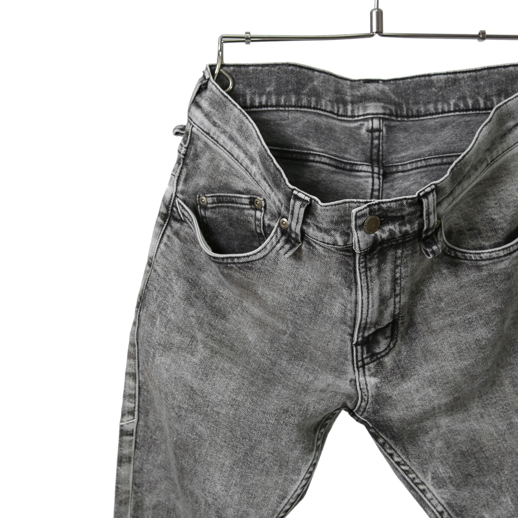 STRUM ストラム / 21SS 美品 11oz オーガニックコットン ストレッチ デニム SKINNY JOHN スキニー パンツ ケミカルエコブリーチ / size 30 (GRAY)