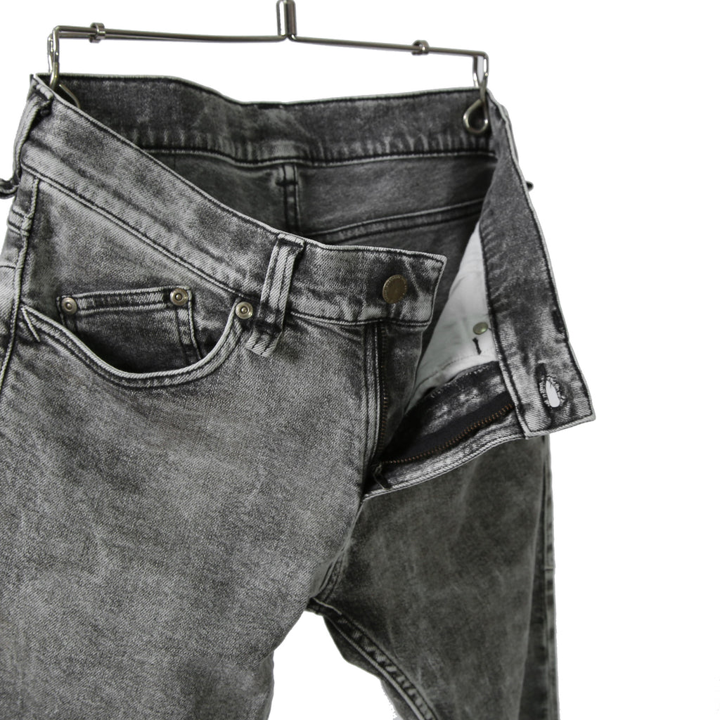 STRUM ストラム / 21SS 美品 11oz オーガニックコットン ストレッチ デニム SKINNY JOHN スキニー パンツ ケミカルエコブリーチ / size 30 (GRAY)