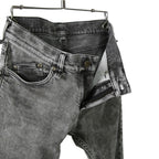 STRUM ストラム / 21SS 美品 11oz オーガニックコットン ストレッチ デニム SKINNY JOHN スキニー パンツ ケミカルエコブリーチ / size 30 (GRAY)
