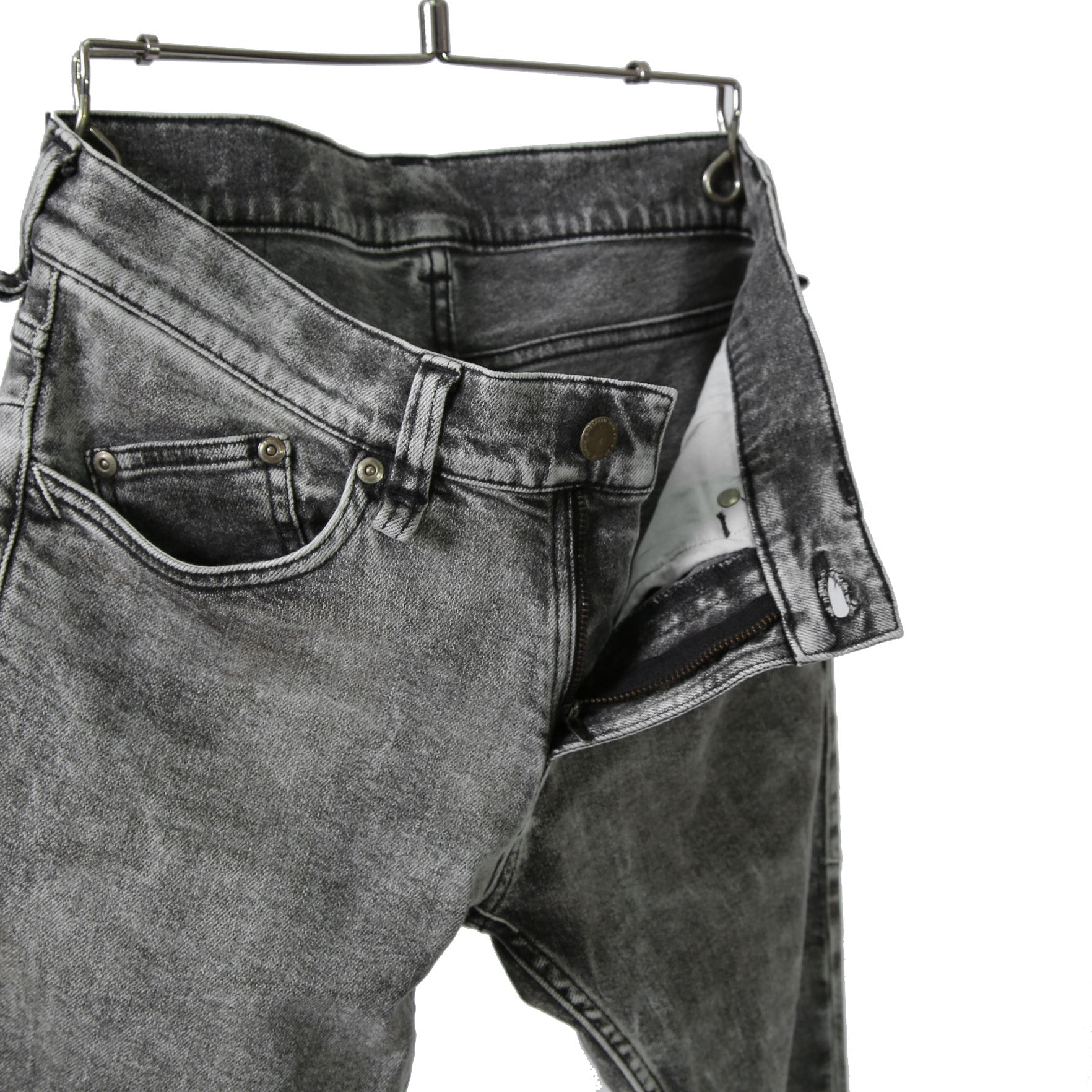 STRUM ストラム / 21SS 美品 11oz オーガニックコットン ストレッチ デニム SKINNY JOHN スキニー パンツ ケミカルエコブリーチ / size 30 (GRAY)