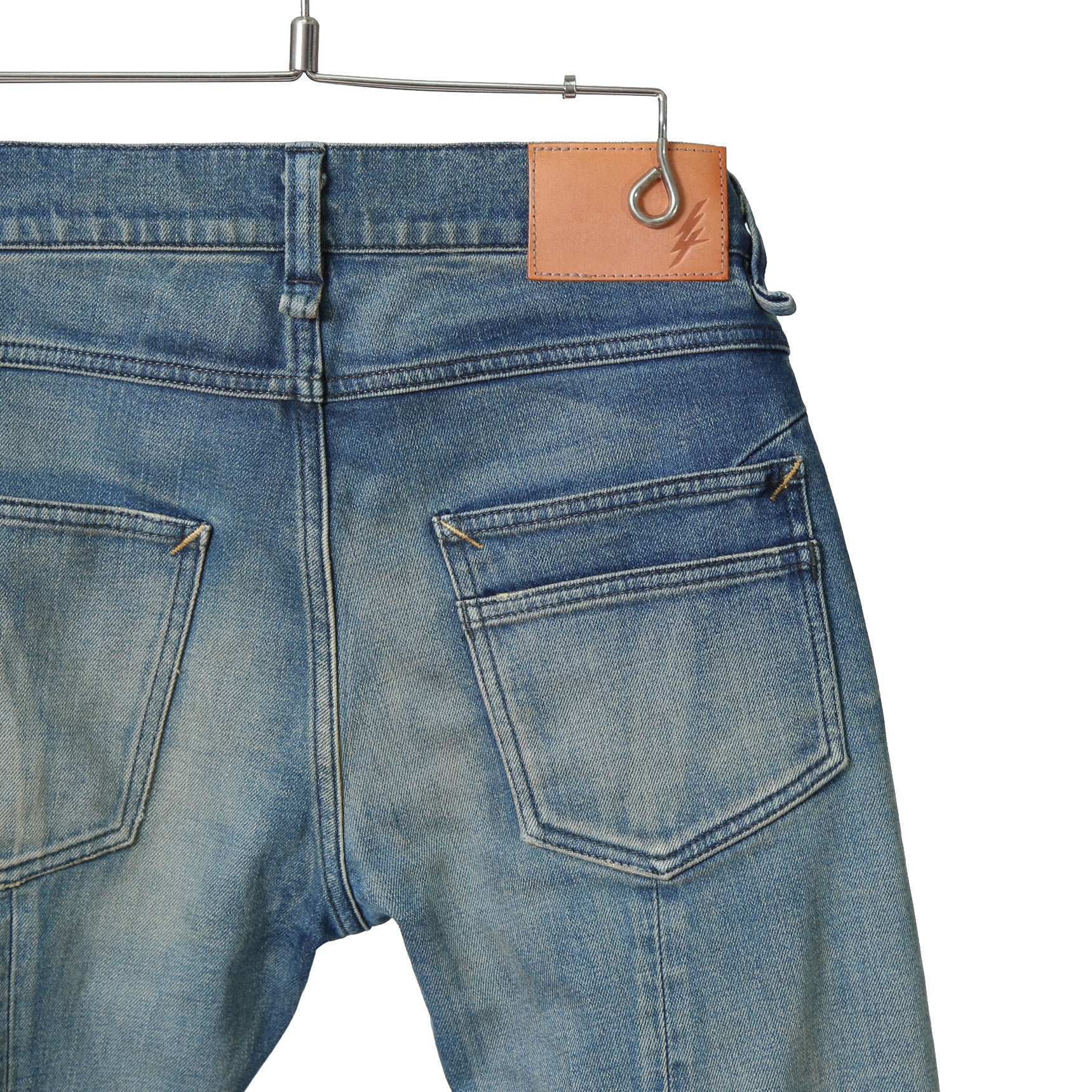 STRUM ストラム / 21SS 美品 12.5oz オーガニックコットン ストレッチデニム SKINNY JOHN スキニー ハードユーズド加工 / size 30 (INDIGO)