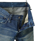 STRUM ストラム / 21SS 美品 12.5oz オーガニックコットン ストレッチデニム SKINNY JOHN スキニー ハードユーズド加工 / size 30 (INDIGO)