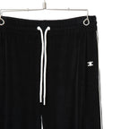 CELINE セリーヌ / 美品 トリオンフ 刺繍 ベルベット トラックパンツ / ベロア ジャージ/  2Z350748Q / size S (BLACK)