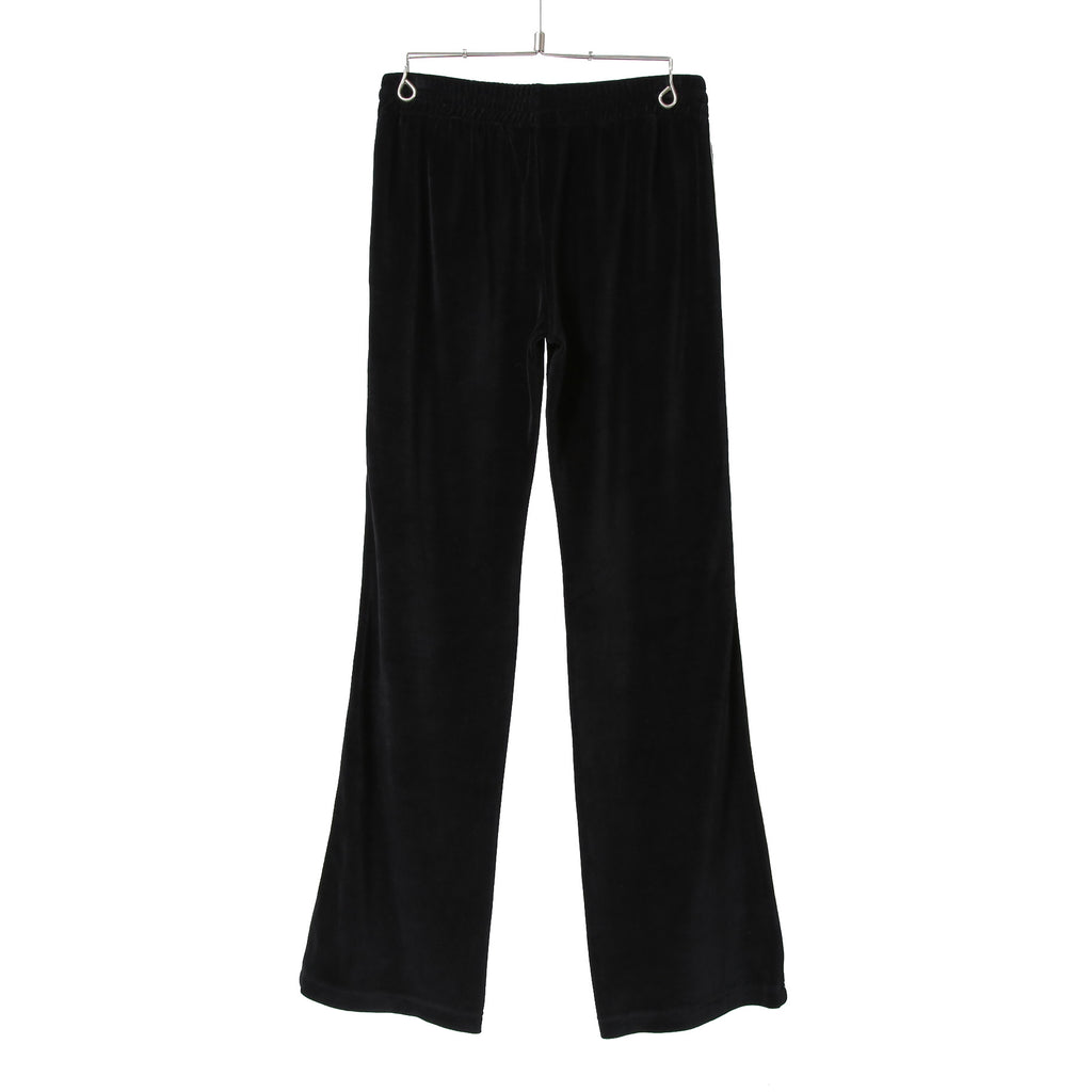 CELINE セリーヌ / 美品 トリオンフ 刺繍 ベルベット トラックパンツ / ベロア ジャージ/  2Z350748Q / size S (BLACK)