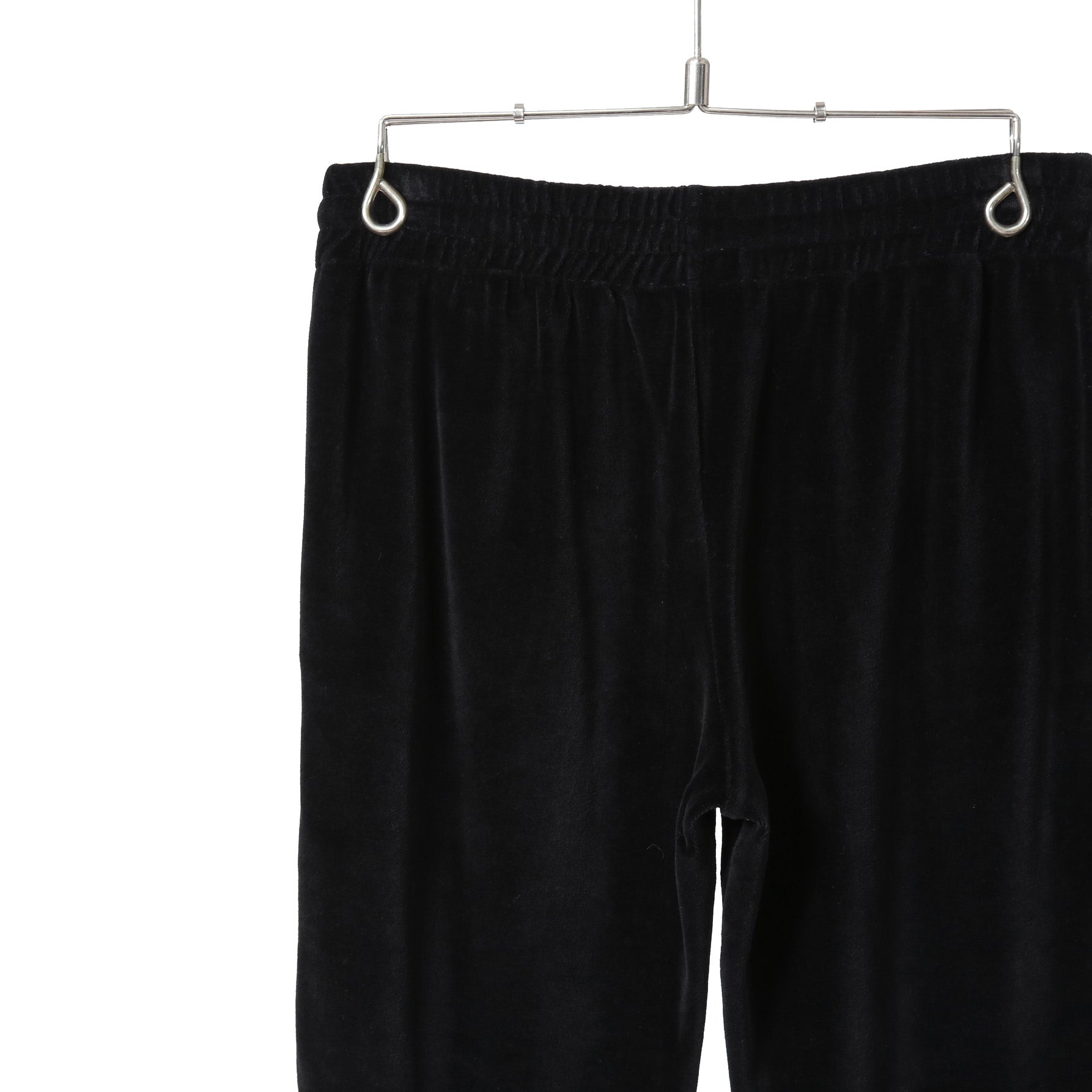 CELINE セリーヌ / 美品 トリオンフ 刺繍 ベルベット トラックパンツ / ベロア ジャージ/  2Z350748Q / size S (BLACK)