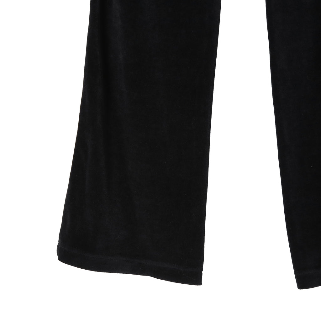 CELINE セリーヌ / 美品 トリオンフ 刺繍 ベルベット トラックパンツ / ベロア ジャージ/  2Z350748Q / size S (BLACK)