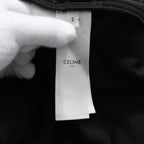 CELINE セリーヌ / 美品 トリオンフ 刺繍 ベルベット トラックパンツ / ベロア ジャージ/  2Z350748Q / size S (BLACK)