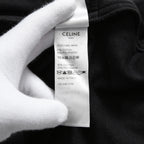 CELINE セリーヌ / 美品 トリオンフ 刺繍 ベルベット トラックパンツ / ベロア ジャージ/  2Z350748Q / size S (BLACK)