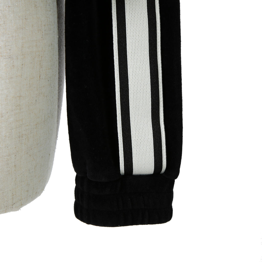 CELINE セリーヌ / 2024AW 美品 ロゴ パッチ ベルベット プルオーバー パーカー / ベロア 長袖 / 2Y12C748Q  / size M (BLACK)