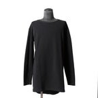 LEMURIA レムリア / 22AW FLOWING LONG SLEEVE TOPS / LUX-WARM Premium 長袖 Tシャツ  / size FREE (BLACK)