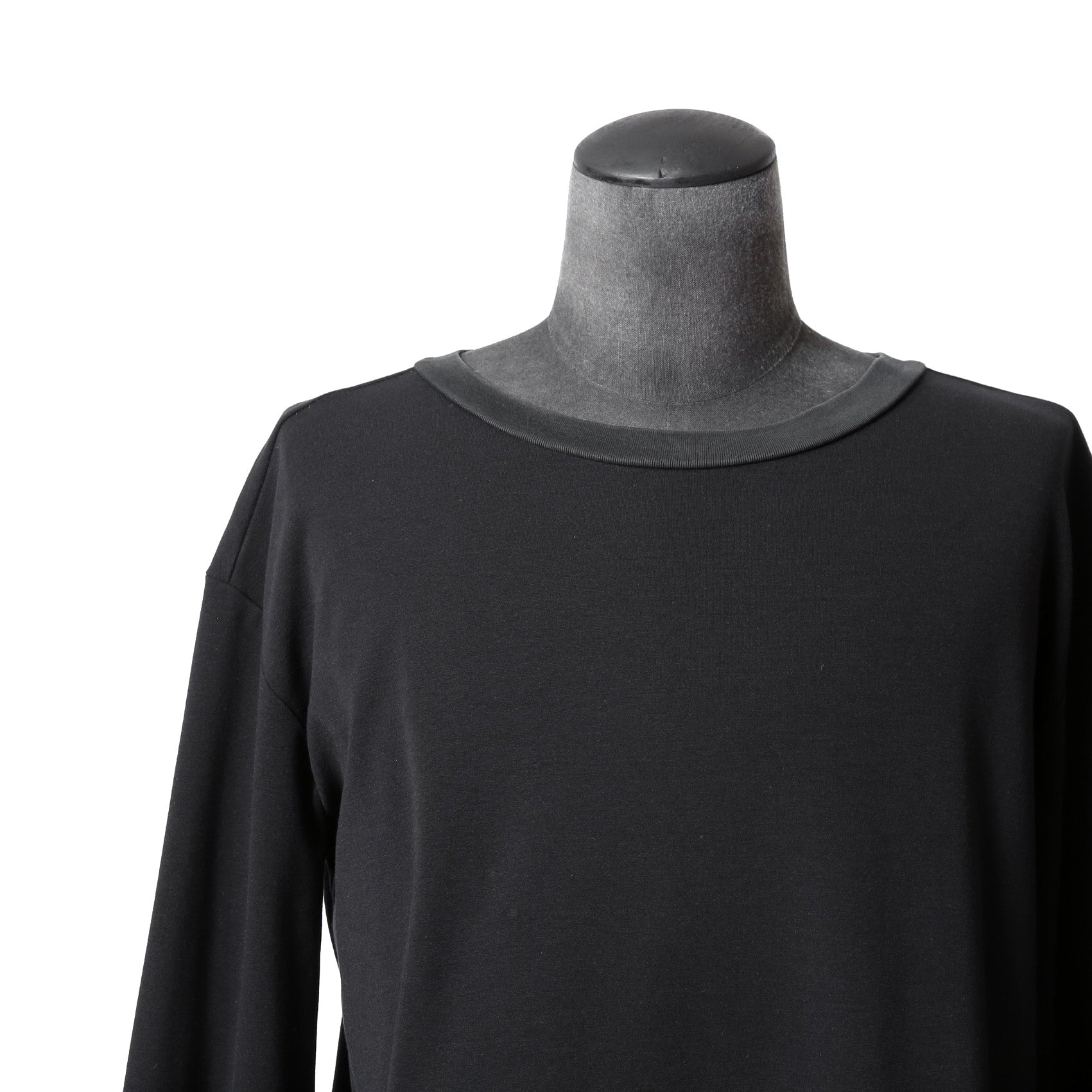 LEMURIA レムリア / 22AW FLOWING LONG SLEEVE TOPS / LUX-WARM Premium 長袖 Tシャツ  / size FREE (BLACK)