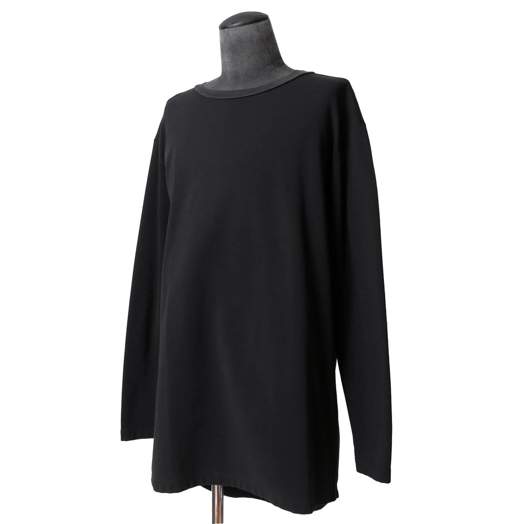 LEMURIA レムリア / 22AW FLOWING LONG SLEEVE TOPS / LUX-WARM Premium 長袖 Tシャツ  / size FREE (BLACK)