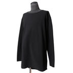 LEMURIA レムリア / 22AW FLOWING LONG SLEEVE TOPS / LUX-WARM Premium 長袖 Tシャツ  / size FREE (BLACK)