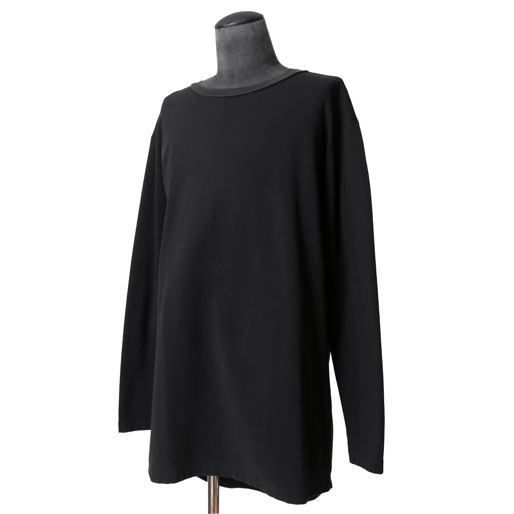 LEMURIA レムリア / 22AW FLOWING LONG SLEEVE TOPS / LUX-WARM Premium 長袖 Tシャツ  / size FREE (BLACK)