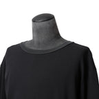 LEMURIA レムリア / 22AW FLOWING LONG SLEEVE TOPS / LUX-WARM Premium 長袖 Tシャツ  / size FREE (BLACK)