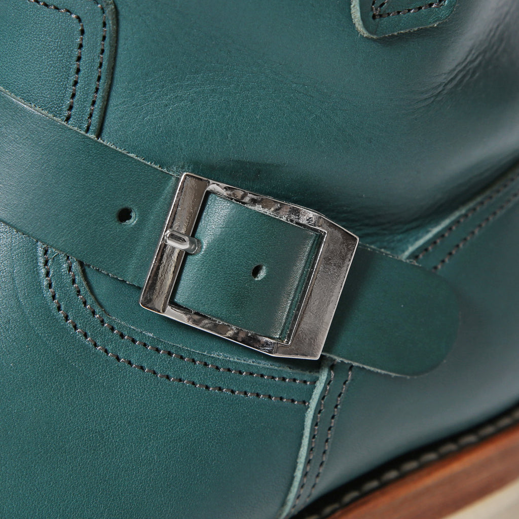 STRUM ストラム / 25SS / 美品 イタリアン ダブルショルダー ショートエンジニアブーツ MATILDA  / size 26cm (TURQUOISE) シューズ