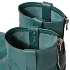 STRUM ストラム / 25SS / 美品 イタリアン ダブルショルダー ショートエンジニアブーツ MATILDA  / size 26cm (TURQUOISE) シューズ