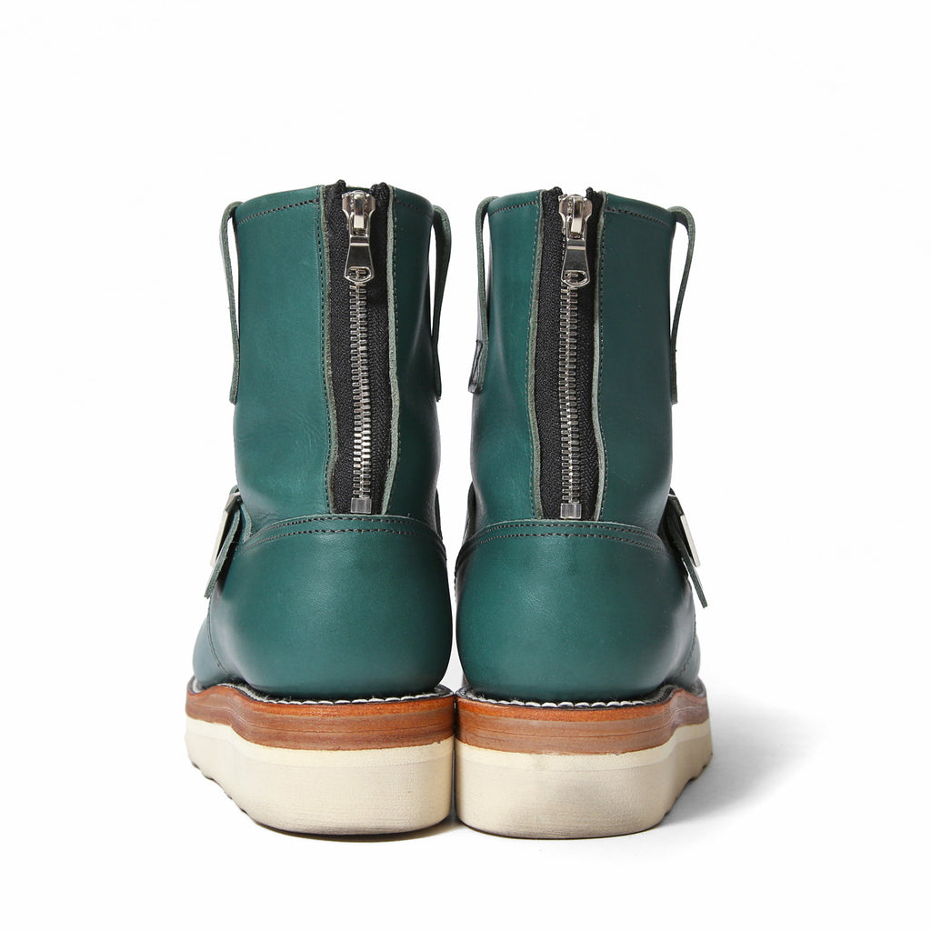 STRUM ストラム / 25SS / 美品 イタリアン ダブルショルダー ショートエンジニアブーツ MATILDA  / size 26cm (TURQUOISE) シューズ