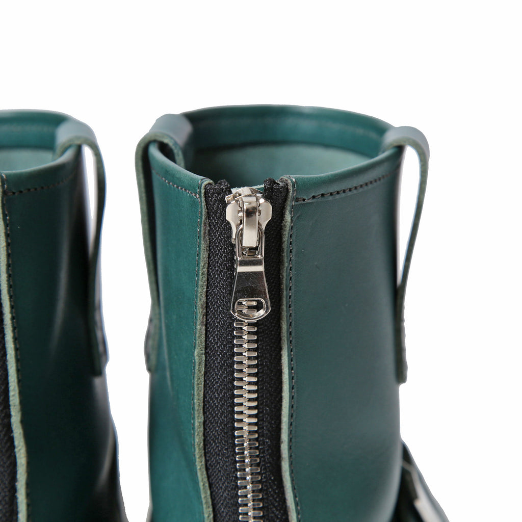 STRUM ストラム / 25SS / 美品 イタリアン ダブルショルダー ショートエンジニアブーツ MATILDA  / size 26cm (TURQUOISE) シューズ